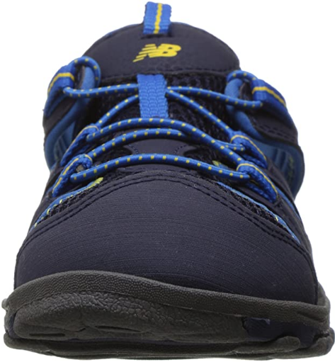 Allen's Bootery little kid's Adirondack navy and blue closed-toe rugged sandal with bungee lacing