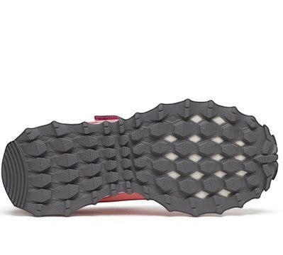 Allen's Bootery Little Kids Peregrine KDZ sneaker showing the rugged grey non-marking rubber outsole for trail grip.