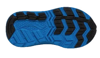 Allen's Bootery infant Ride 10 Jr sneaker outsole in blue and black with non-marking traction pods for grip