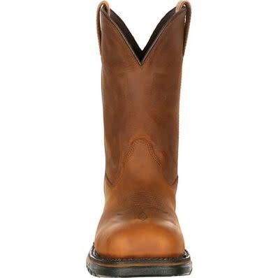 Allen's Bootery Rocky Original Ride brown full-grain leather waterproof western work boot with composite toe