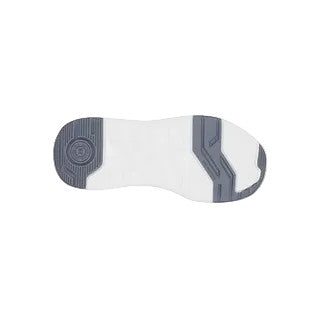 Allen's Bootery Stride Rite M2P Brighton sneaker high-traction navy and white rubber outsole view