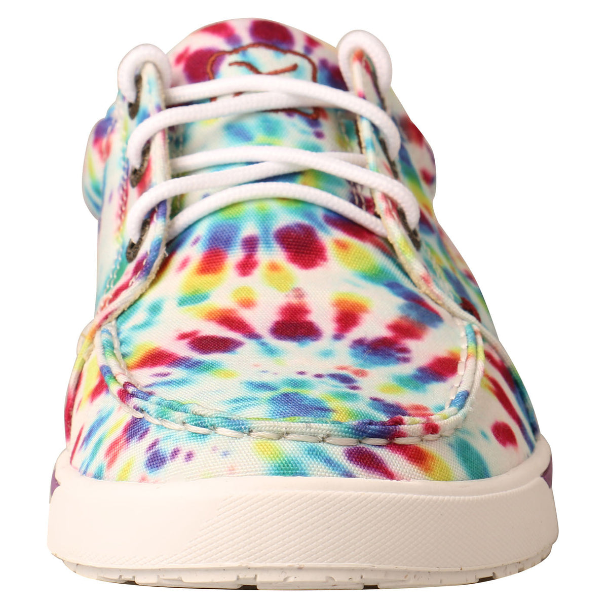 Allen's Bootery women's tie-dye canvas Kicks sneakers with white laces and a durable rubber outsole