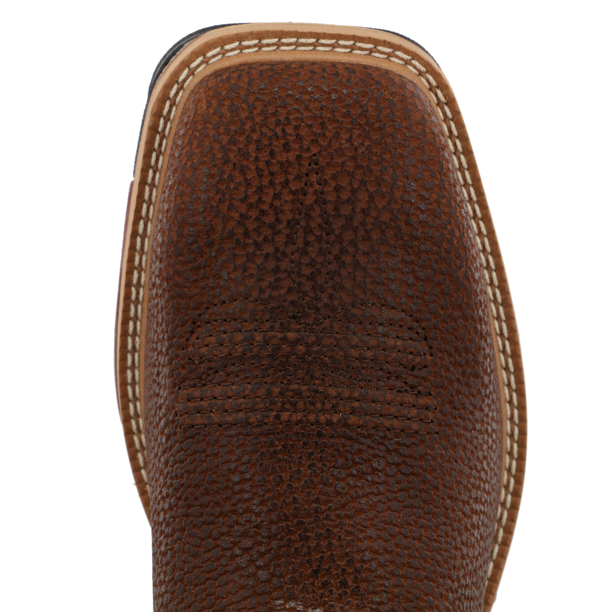 Allen's Bootery Twisted X men's western work boot featuring a textured peanut brown leather square toe