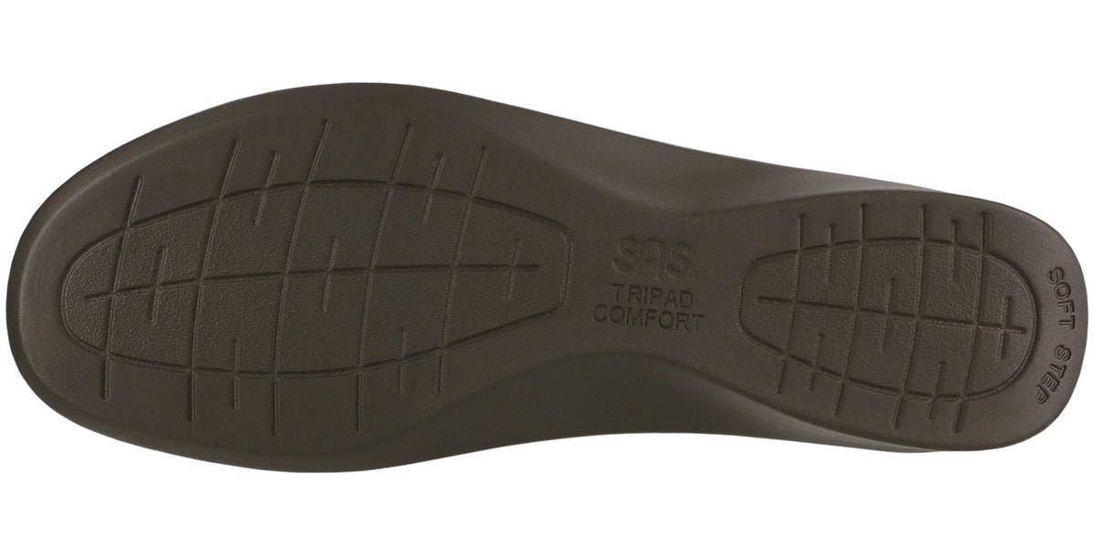 Allen's Bootery Willow chestnut moccasin brown polyurethane shock-absorbing outsole with TRIPAD technology