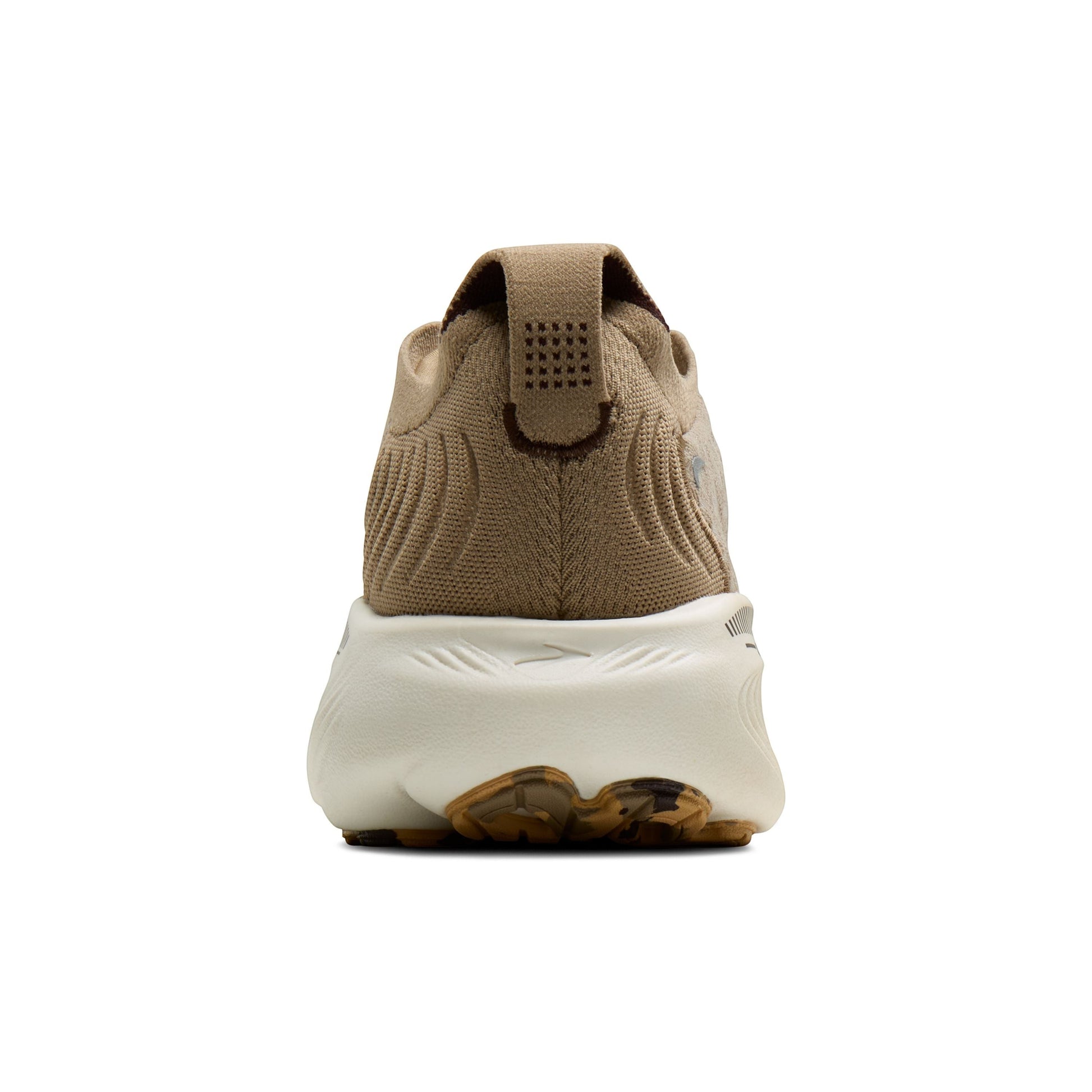 Allen's Bootery Women's Adrenaline 25 running shoe in beige with white sole and brown accents. Features breathable knit upper and supportive cushioning.