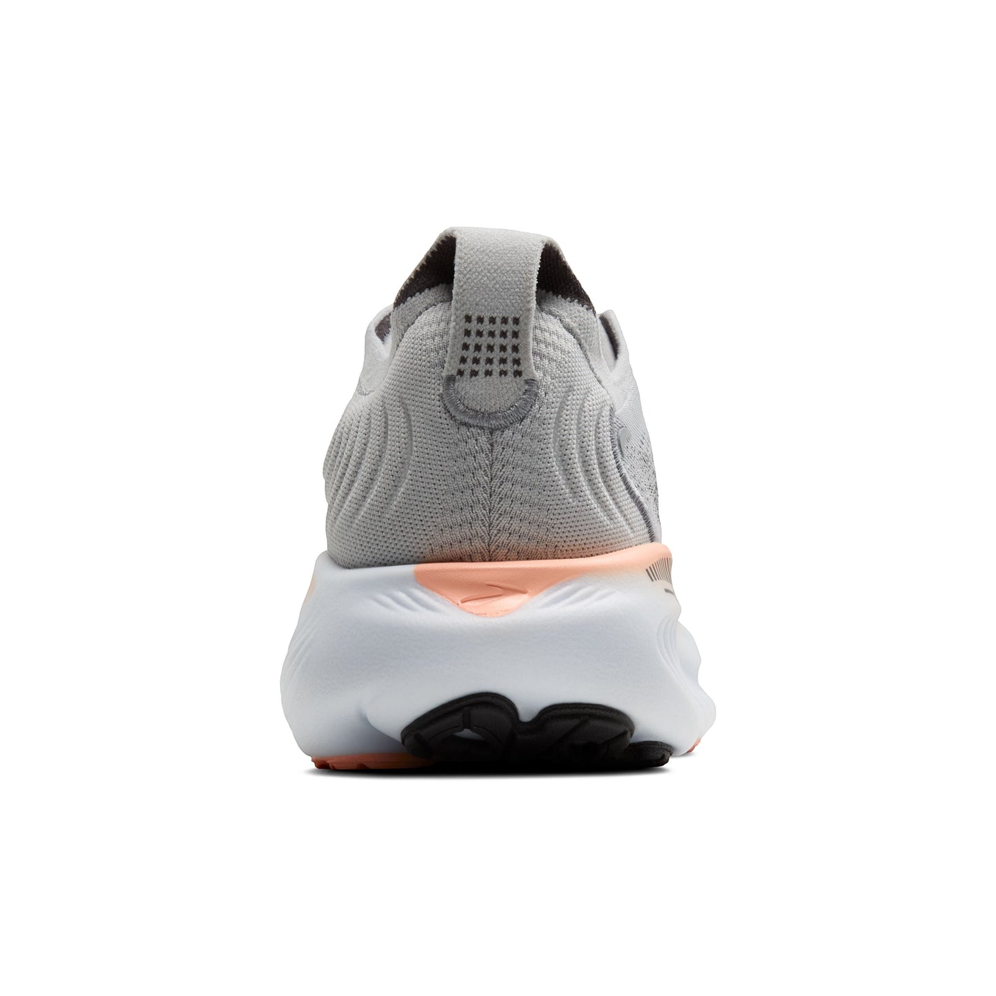 Allen's Bootery Women's Adrenaline GTS 25 grey, black, and coral running shoes with breathable mesh upper and supportive cushioning.