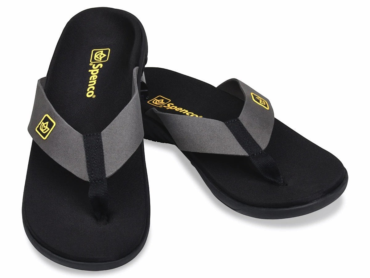 Allen's Bootery Yumi Pure black recovery sandals with memory foam footbed and synthetic suede straps