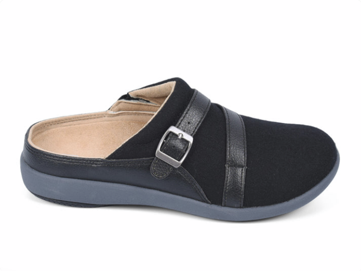Ashton Wool Slide Black