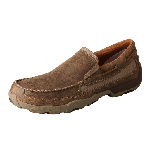 Slip-On Driving Moc Brown Bomber Slip On