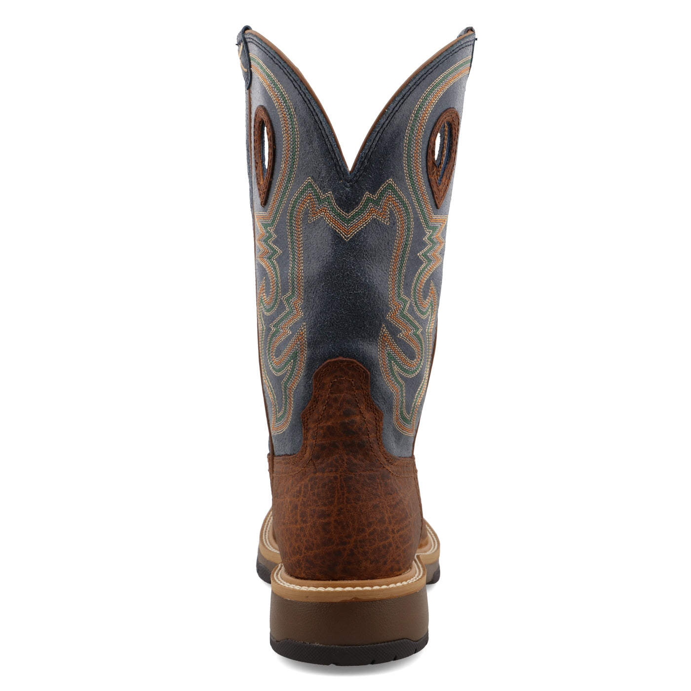 12" Horseman Distressed  Soft Toe Saddle & Peacock