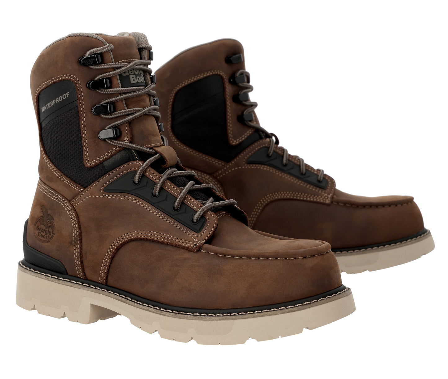 Men's Carbon Flex 8" Moc-Toe Work Boot with Carbon Toe