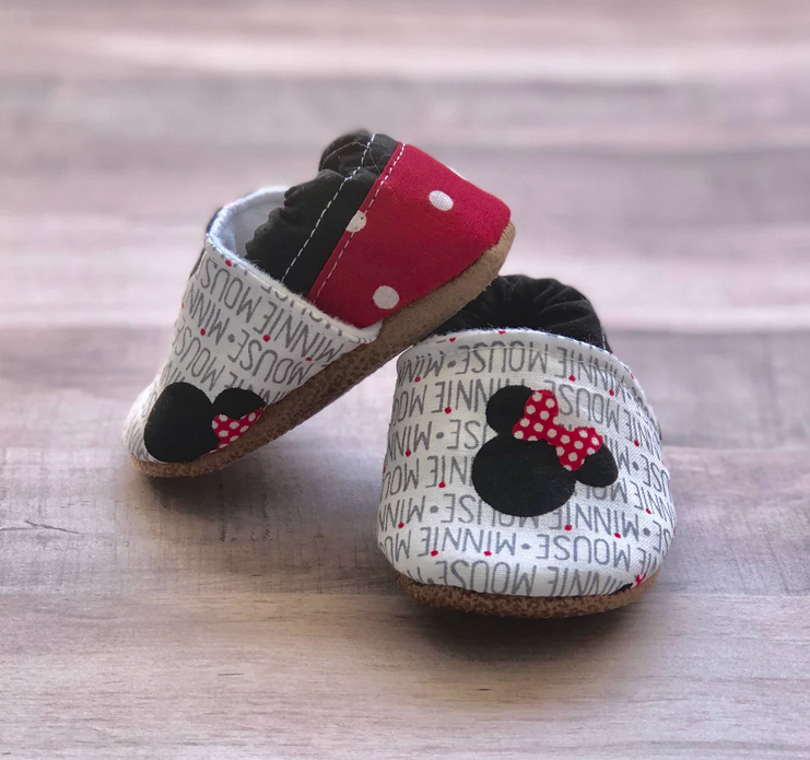 BABY MOCCASINS MINNIE MOUSE