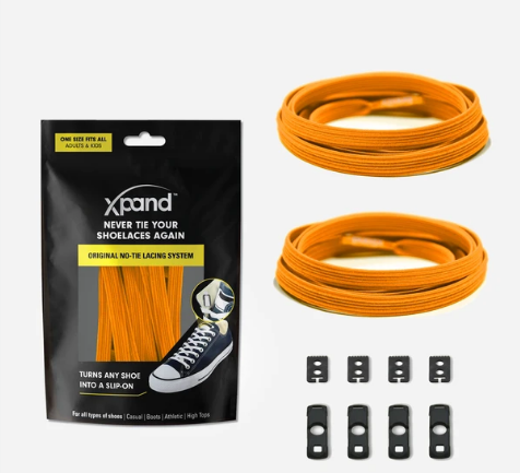 Xpand Laces Original No Tie Neon Orange