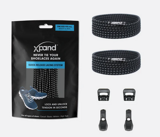 Xpand Laces Quick Release Black Reflective