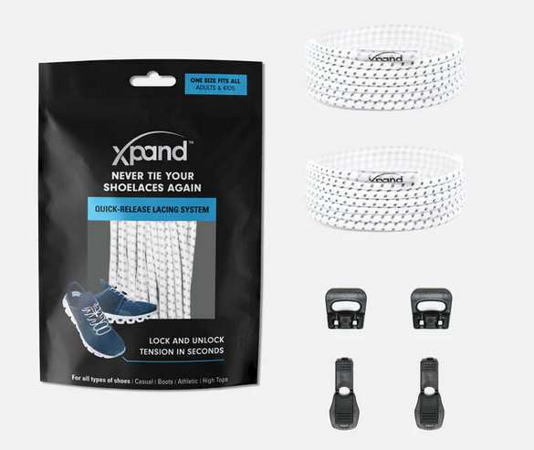 Xpand Laces Quick Release White Reflective