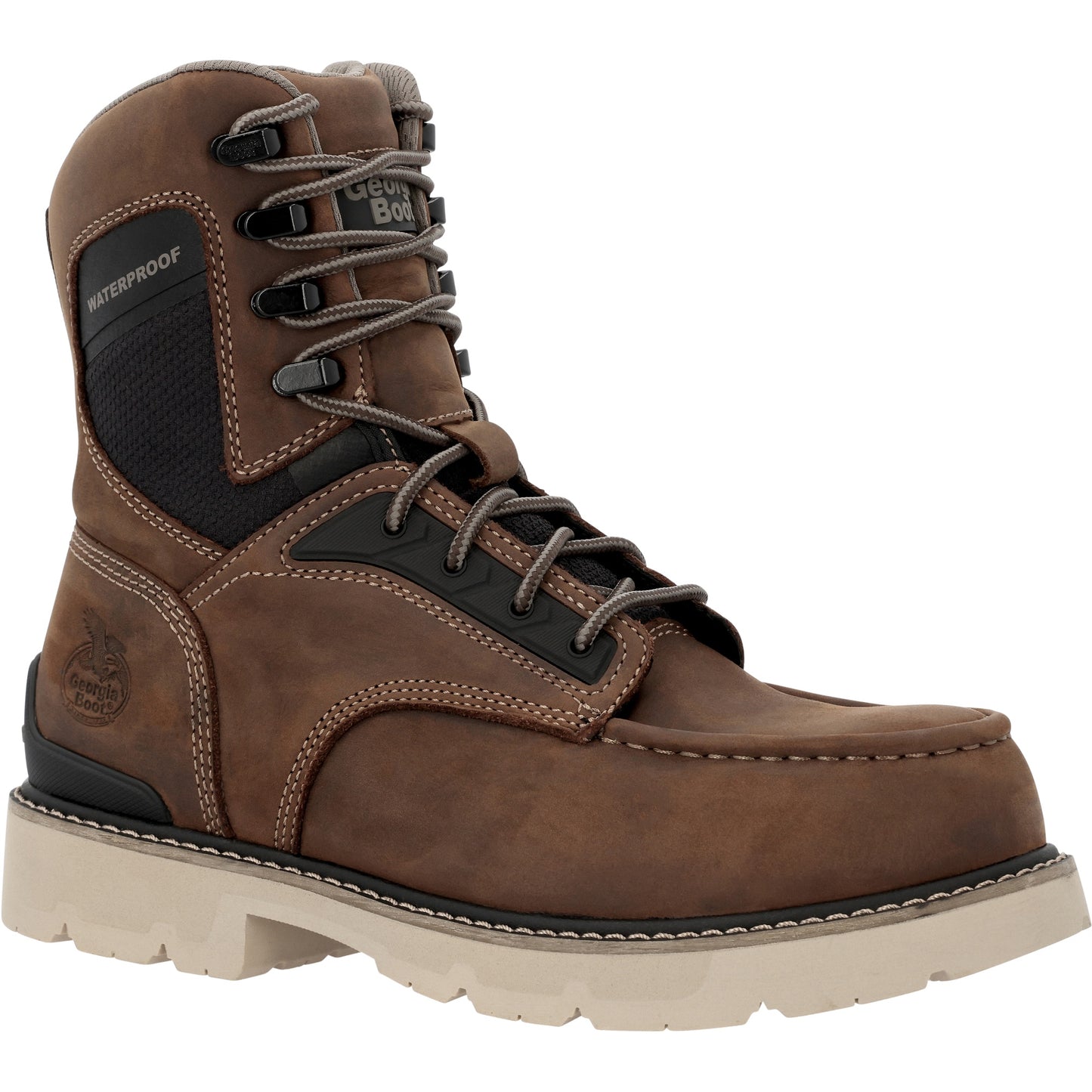 Men's Carbon Flex 8" Moc-Toe Work Boot with Carbon Toe