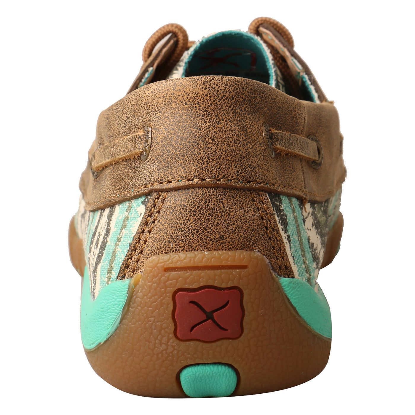 WDM0133 Boat Shoe Drivng Moc - Teal/Gray Bomber